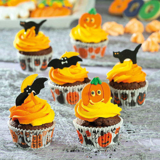 Decora Halloween Karamellpapiere für Cupcakes Papier 5x5cm 060.26.151 36pcs