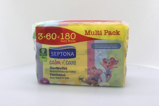 Septona Μωρομάντηλα χωρίς Οινόπνευμα & Parabens 3x60τμχ