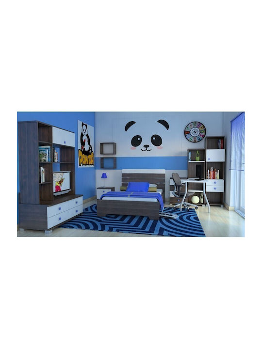 Bookie 04 Bibliotecă pardoseală Lemn Portocaliu 45x39x185cm