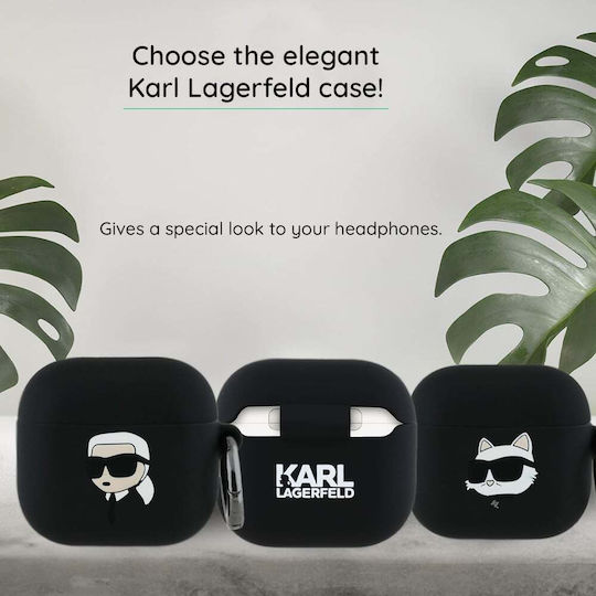 Karl Lagerfeld Choupette 3d Case Silicone in Pink color for Apple AirPods 4