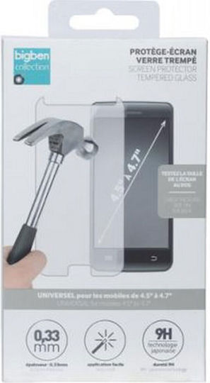 Bigben Connected Displayschutzfolie 4,5''-4,7'' Smartphones Kratzfest Transparent