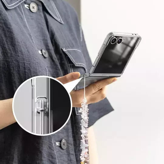 Ringke Slim Magnetic Книга Пластмаса 1.2мм Прозрачен (Galaxy Z Flip7)