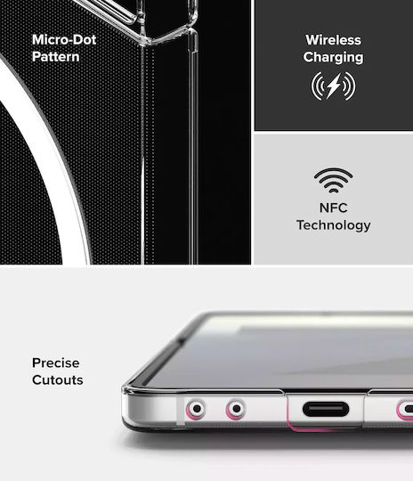 Ringke Slim Magnetic Книга Пластмаса 1.2мм Прозрачен (Galaxy Z Flip7)