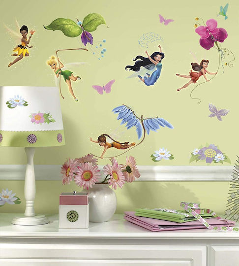 RoomMates Decor Autocolant Decorativ pentru Copii Perete TinkerBell Zâne 30buc