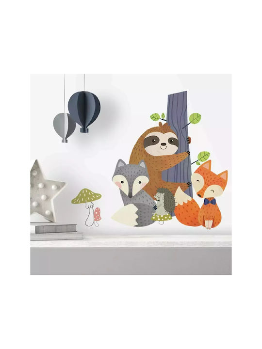 RoomMates Decor Kids Wall Sticker Sloth & Foxes