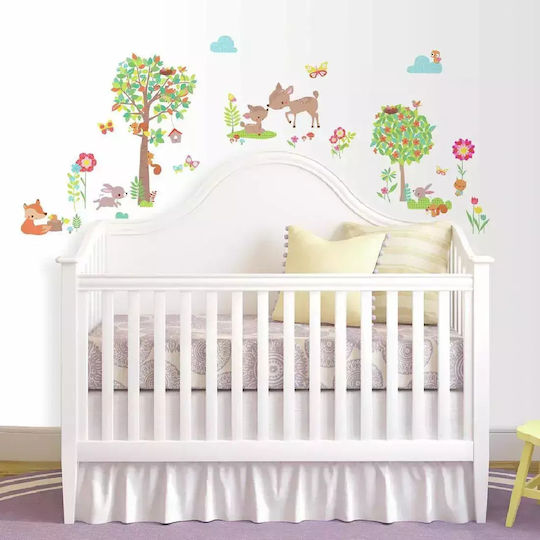 RoomMates Decor Детска стикерна за стена Стена Forest Animals 39бр