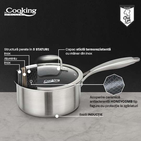 Heinner Titanium3 Κατσαρολάκι Γάλακτος 1.6lt / 16cm
