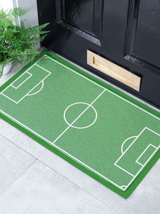 Artsy Mats Entryway Doormat Non-Slip Football Pitch Green 70x40cm