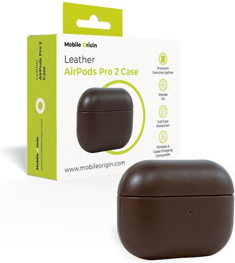 Mobile Origin Hülle Leder in Braun Farbe für Apple AirPods Pro 2