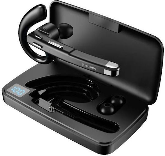 Blavec Discover 55 In-ear Bluetooth Handsfree Earphone with Charging Case Black