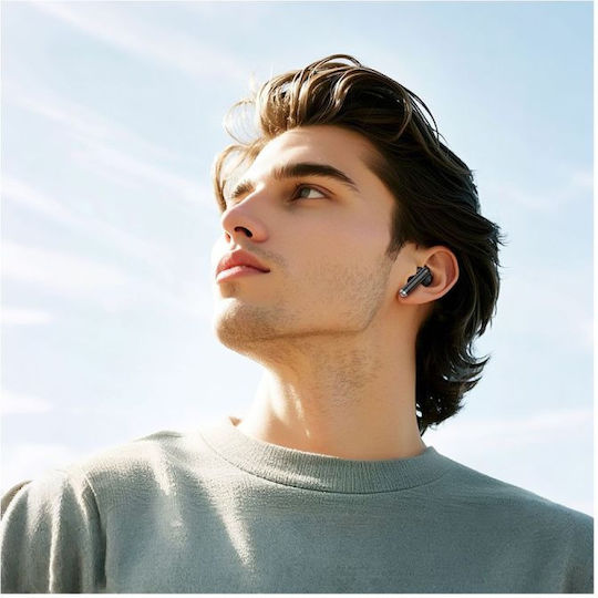 Borofone FQ10 Joyful In-ear Bluetooth Handsfree Ακουστικά με Θήκη Φόρτισης Μαύρα