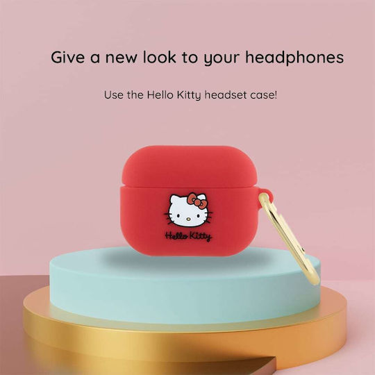 Hello Kitty Hülle Silikon in Schwarz Farbe für Apple AirPods 1 / AirPods 2