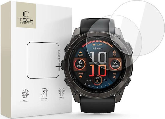 Tech-Protect Glass Fit+ Tempered Glass pentru Garmin Fenix 8 / 8 Pro 51mm 2 bucăți
