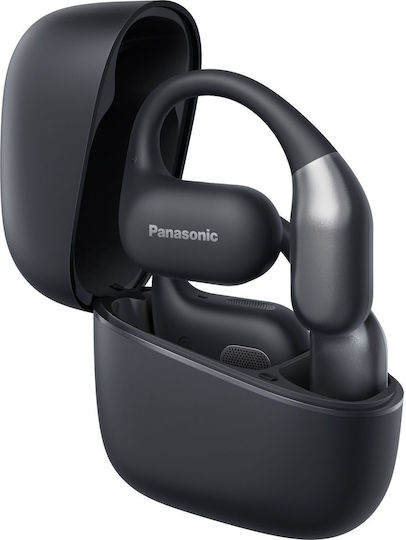 Panasonic RB-F10 Open Ear Bluetooth Handsfree Earphones with Sweat Resistance and Charging Case Black