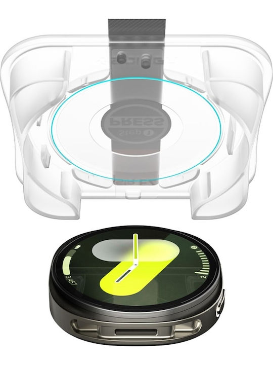 Spigen EZ Fit Tempered Glass for the Samsung Galaxy Watch 8 44mm 2pcs AGL09876