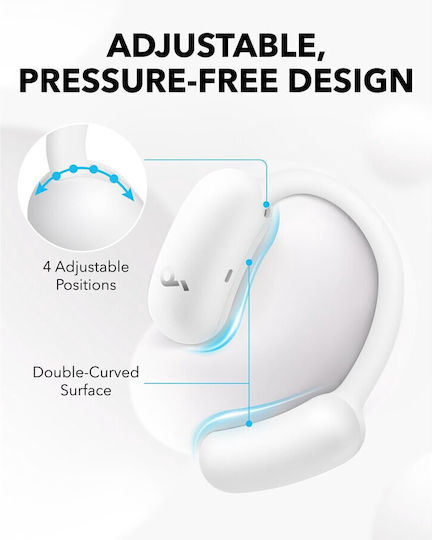 Soundcore by Anker AeroFit 2 Open Ear Bluetooth Handsfree Earphones with Sweat Resistance and Charging Case White