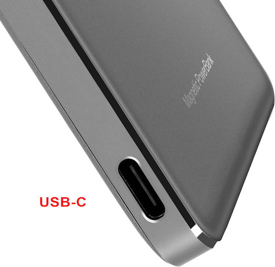 OnePlus Slim Magnetic MagSafe Power Bank 5000mAh 10W with USB-C Port Silver
