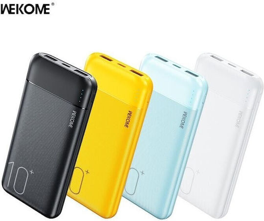 WK WP-01 Power Bank 10000mAh 12W Κίτρινο