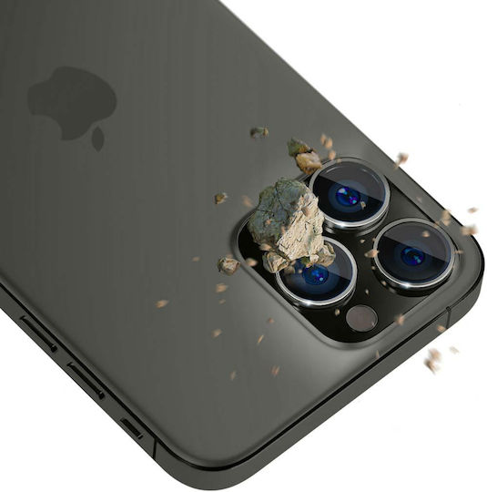 3MK Protecție Cameră Tempered Glass Silver pentru iPhone 15 Pro