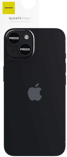 Spacecase Quickfit Protecție Cameră Tempered Glass Black pentru iPhone 14, iPhone 14 Plus