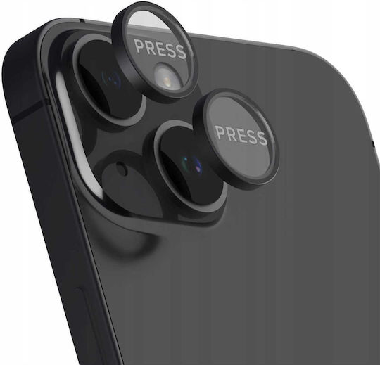 Spacecase Quickfit Protecție Cameră Tempered Glass Black pentru iPhone 14, iPhone 14 Plus