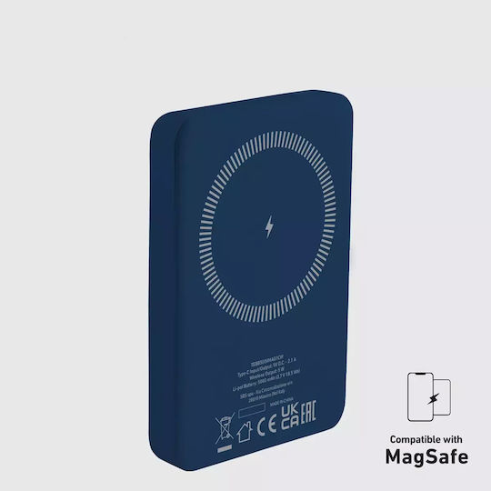 SBS MagSafe Power Bank 5000mAh 5W with USB-C Port Blue