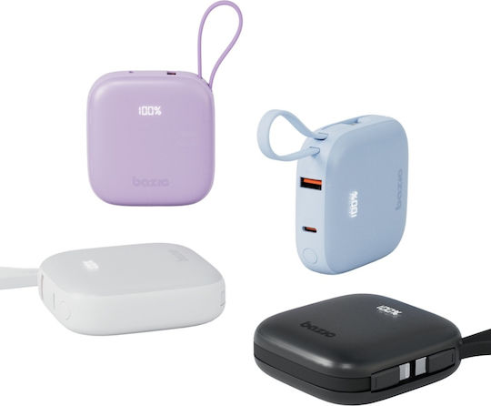 Energea Bazic Fusion Power Bank 10000mAh 20W με Θύρα USB-A και Θύρα USB-C Power Delivery / Quick Charge 3.0 Μαύρο