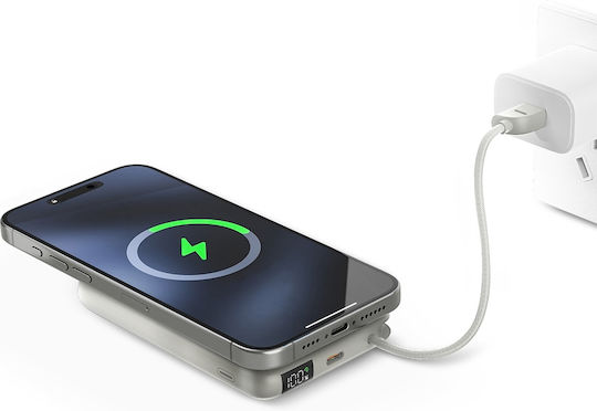 Energea Bazic Fusion Mag MagSafe Power Bank 10000mAh 15W with USB-C Power Delivery / PPS Grey