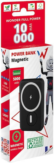 Wonder WX10MAG MagSafe Power Bank 10000mAh 15W cu Port USB-C Negru