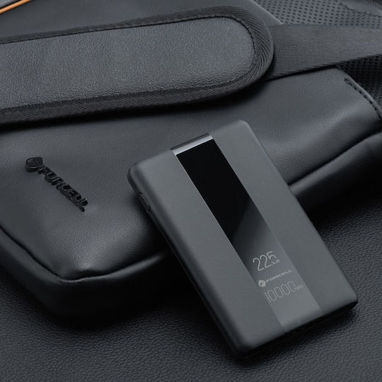 Forcell F-Energy P10k1 Power Bank 10000mAh 22.5W with 2 USB-A Ports and USB-C Port Power Delivery / Quick Charge 3.0 Black