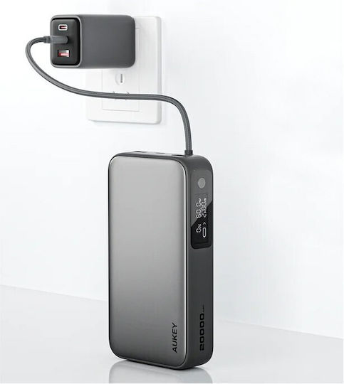 Aukey PB-Y48 Power Bank 20000mAh 130W με Θύρα USB-A και Θύρα USB-C Power Delivery