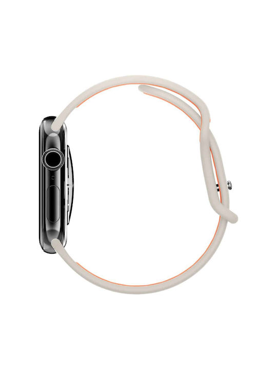 Spigen Nano Pop Armband Silikon Beige (Apple Watch 6, 7, 8, 9, 10, SE)