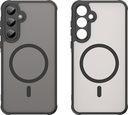 Techsuit Halofrost Ii Magsafe Umschlag Rückseite Silikon Schwarz (Galaxy A55)
