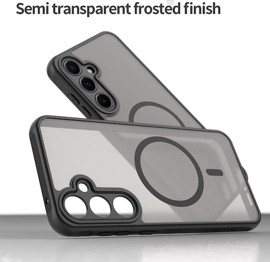 Techsuit Halofrost Ii Magsafe Umschlag Rückseite Silikon Schwarz (Galaxy A55)
