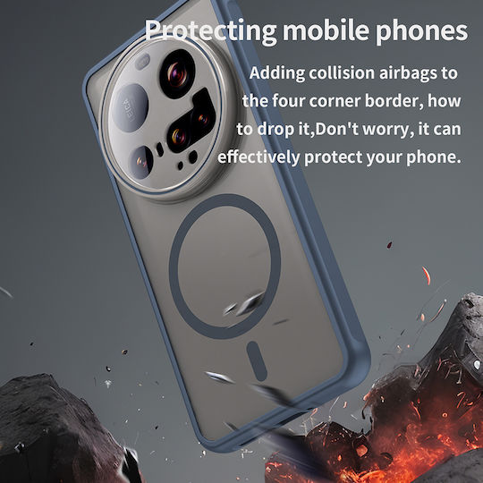 Techsuit Halofrost Ii Magsafe Umschlag Rückseite Silikon / Kunststoff Marineblau (Xiaomi 15 Ultra)
