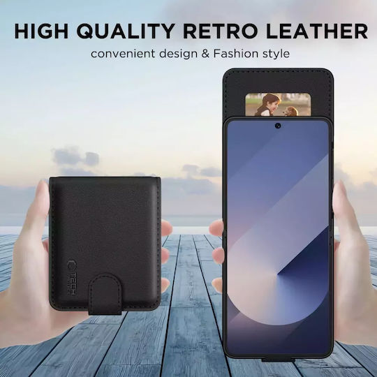 Tech-Protect Портмоне Изкуствена кожа Черен (Galaxy Z Flip7)