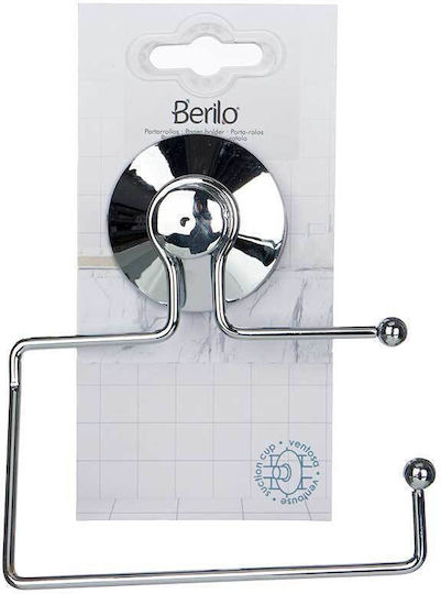 Berilo Wall Mounted Paper Holder with Silver Suction Cup
