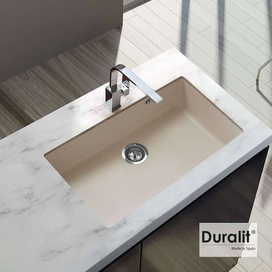 Duralit 105-KZ075U-500 Υποκαθήμενος από Συνθετικό Γρανίτη Μ76xΠ50cm Μπεζ Duralit 105-KZ075U-500 Υποκαθήμενος από Συνθετικό Γρανίτη Μ76xΠ50cm Μπεζ