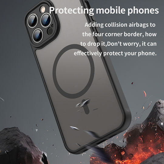 Techsuit Halofrost Ii Magsafe Umschlag Rückseite Kunststoff / Silikon Schwarz (iPhone 13 Pro)