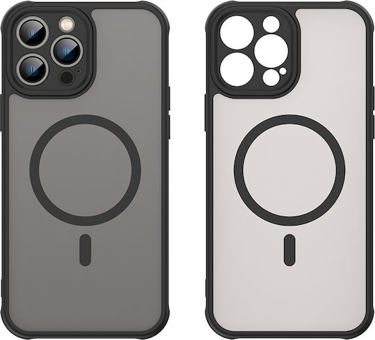 Techsuit Halofrost Ii Magsafe Umschlag Rückseite Kunststoff / Silikon Schwarz (iPhone 13 Pro)
