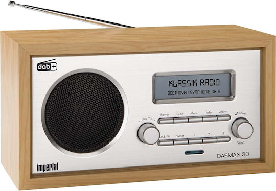 Imperial AV Dabman 30 Retro Φορητό Ραδιόφωνο Ρεύματος DAB+ Καφέ