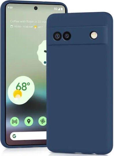 Husă din silicon moale pentru Google Pixel 6a, culoare albastră