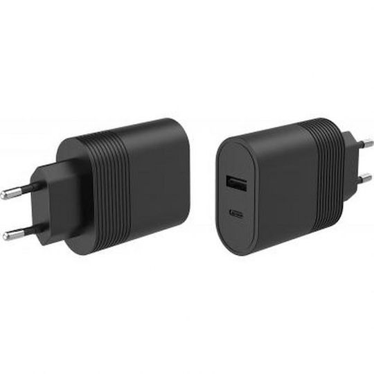 BigBen Connected Φορτιστής Χωρίς Καλώδιο με Θύρα USB-A και Θύρα USB-C 32W Power Delivery Μαύρος