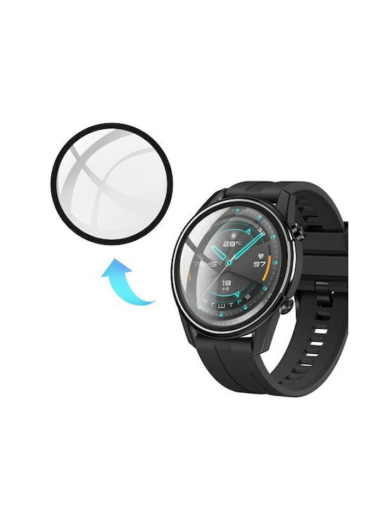 Пластмасов Калъф със Стъкло в Черен цвят за Huawei Watch GT / GT2 / GT2 Pro / GT3 Pro / Ultimate (46mm)