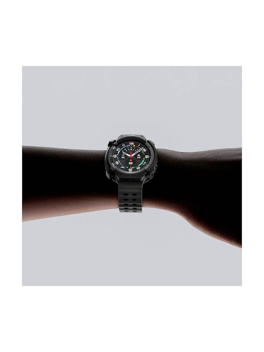 Spigen RUGGED ARMOR Θήκη Σιλικόνης σε Μαύρο χρώμα για Samsung Galaxy Watch 8 Classic 46 mm