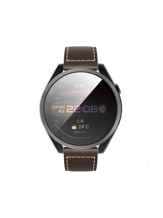 Electroplated Silikonhülle mit Glas in Schwarz Farbe für Huawei Watch 3 Pro