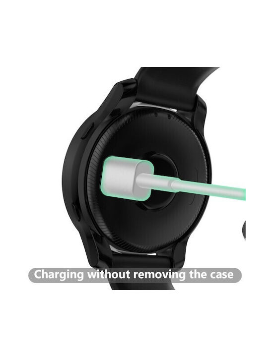 Carcasă de protecție din silicon TPU cu acoperire pentru ecran Carcasă de Silicon în culoarea Negru pentru Garmin Venu