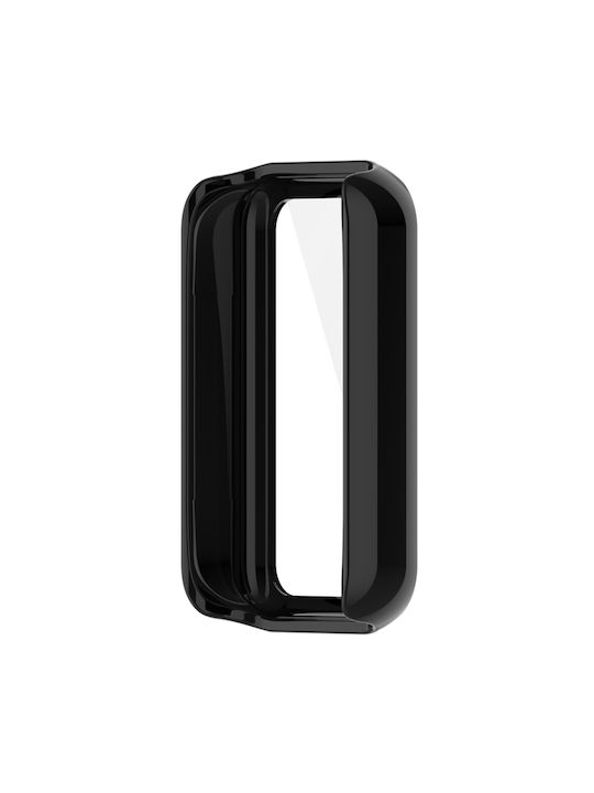 Carcasă de Plastic cu Sticlă în culoarea Negru pentru Amazfit Band 7