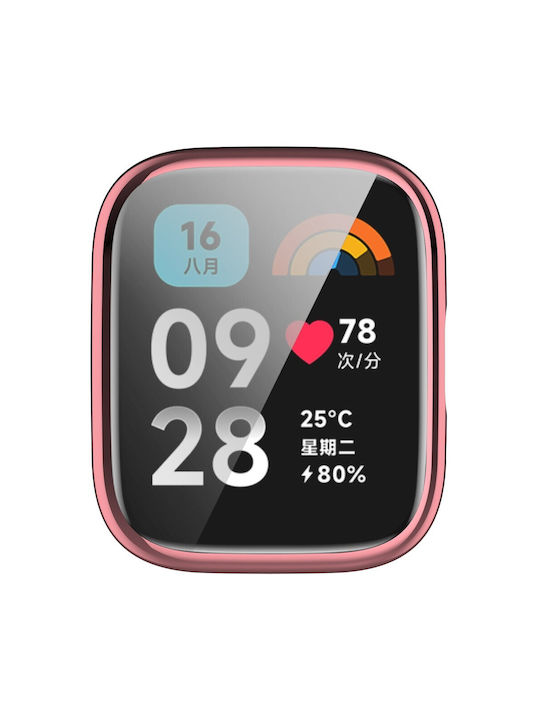 Θήκη Σιλικόνης σε Ροζ χρώμα για το Xiaomi Redmi Watch 3 Active