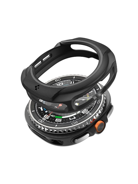 Spigen LIQUID AIR Силиконов Калъф в Черен цвят за Samsung Galaxy Watch 8 Classic 46mm